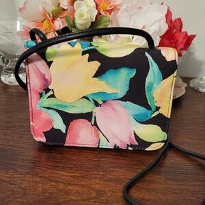 Donald J. Pliner Multicolor Floral Crossbody Bag